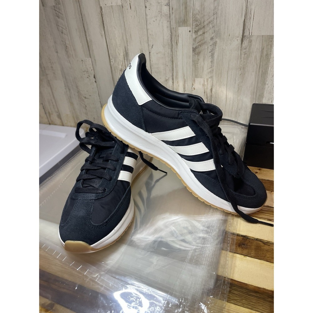 Adidas Run 70s 2.0 Black White Women's Size 9.5 Cloud Foam Comfort New Inbox
